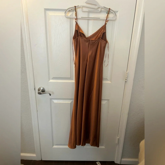 Jason Wu Satin Cowl Neck Chain Straps Dress - Picture 2 of 5